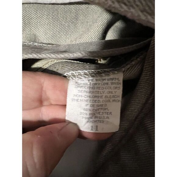 Womens Juniors Lee Shorts Size 11 Pebble Gray - Picture 9 of 10